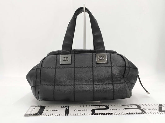CHANEL Chocolate Bar Chanel Chocolate Bar Handbag Black Calfskin Handbag