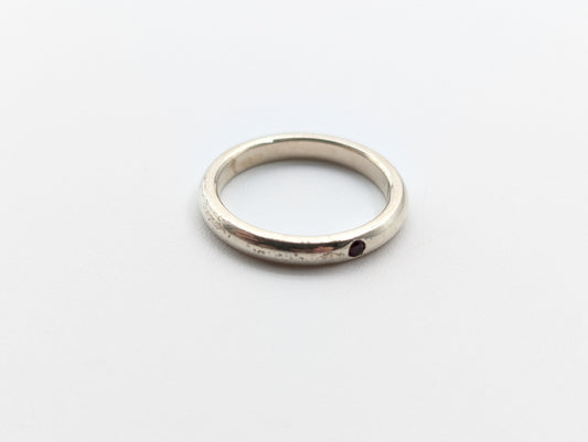 Tiffany & Co. Stacking Band Ring with Diamonds, 925, Size 11, 2.7g