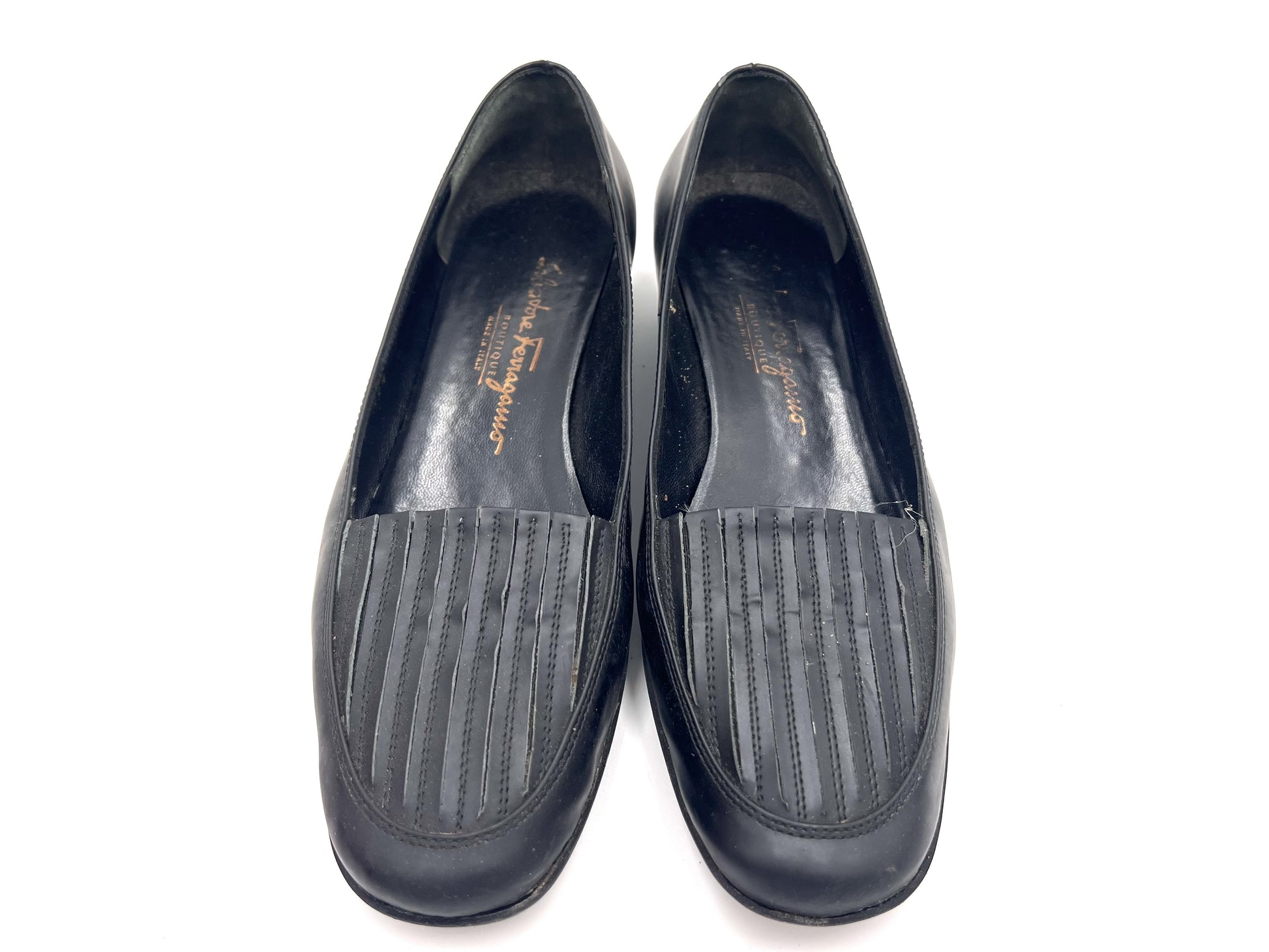Salvatore Ferragamo Salvatore Ferragamo Leather Black Size 7 Loafers