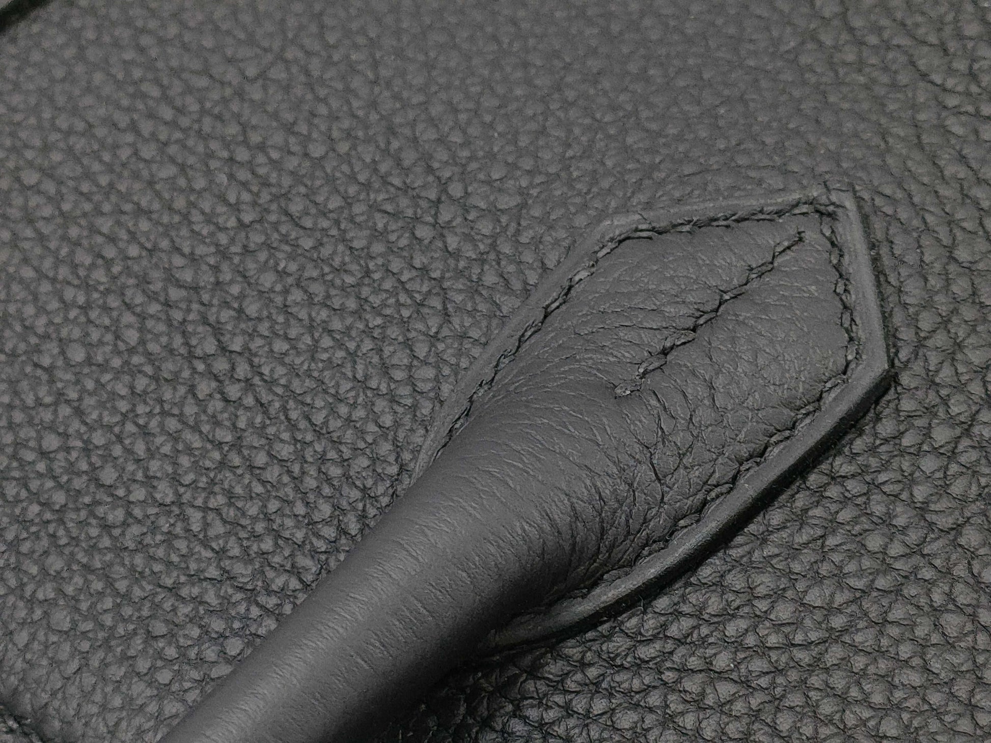HERMES Birkin 30 Togo Black Handbag with Silver Hardware and W Stamp, Partially Removed Protective Sticker
