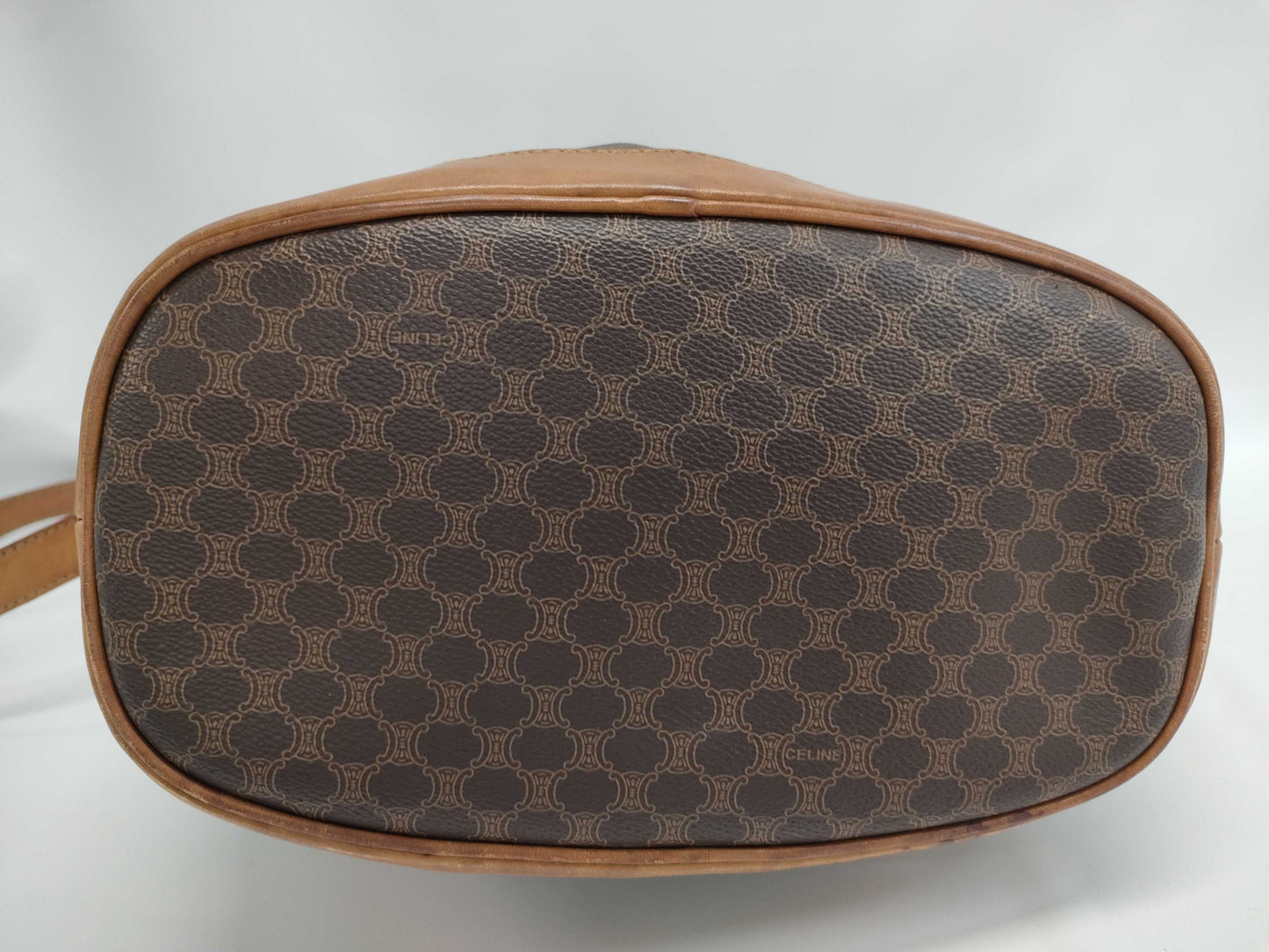 CELINE Macadam Drawstring Bucket Shoulder Bag