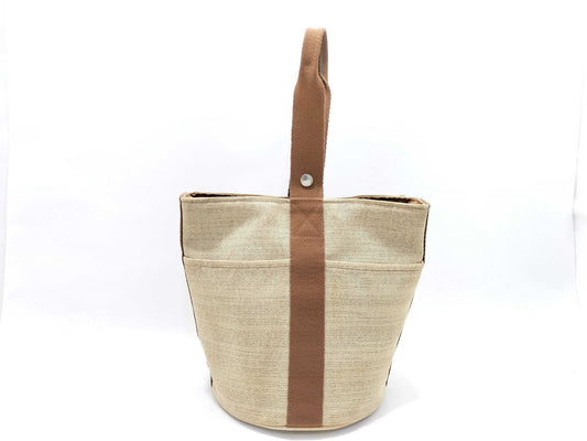 HERMES Saxo MM Handbag Toile H Handbag Handbag