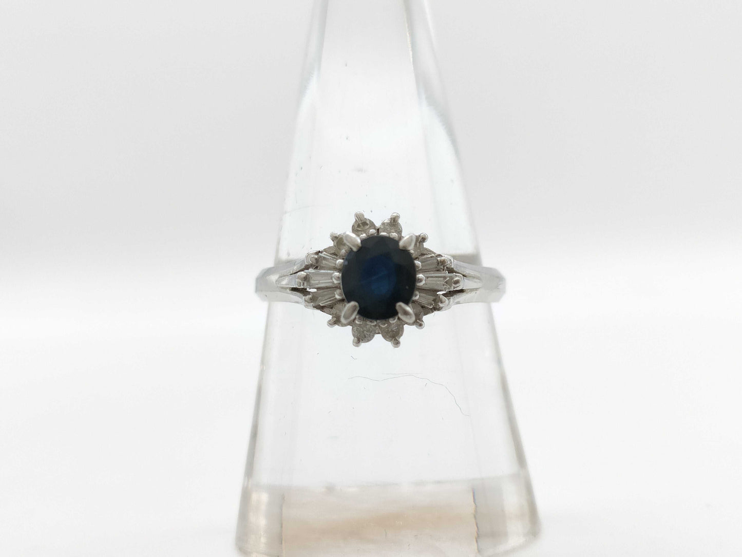 S 0.91ct D 0.28ct PT900 4.8g Ring 