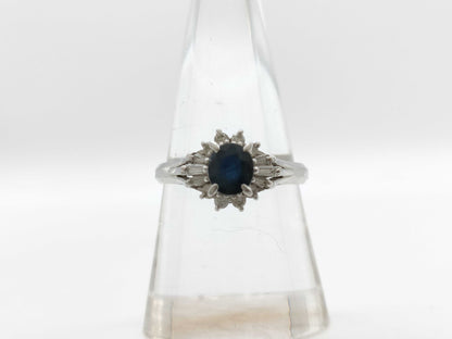 S 0.91ct D 0.28ct PT900 4.8g Ring 