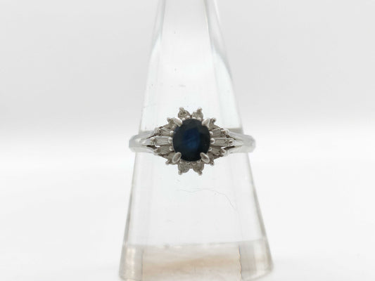 S 0.91ct D 0.28ct PT900 4.8g Ring 