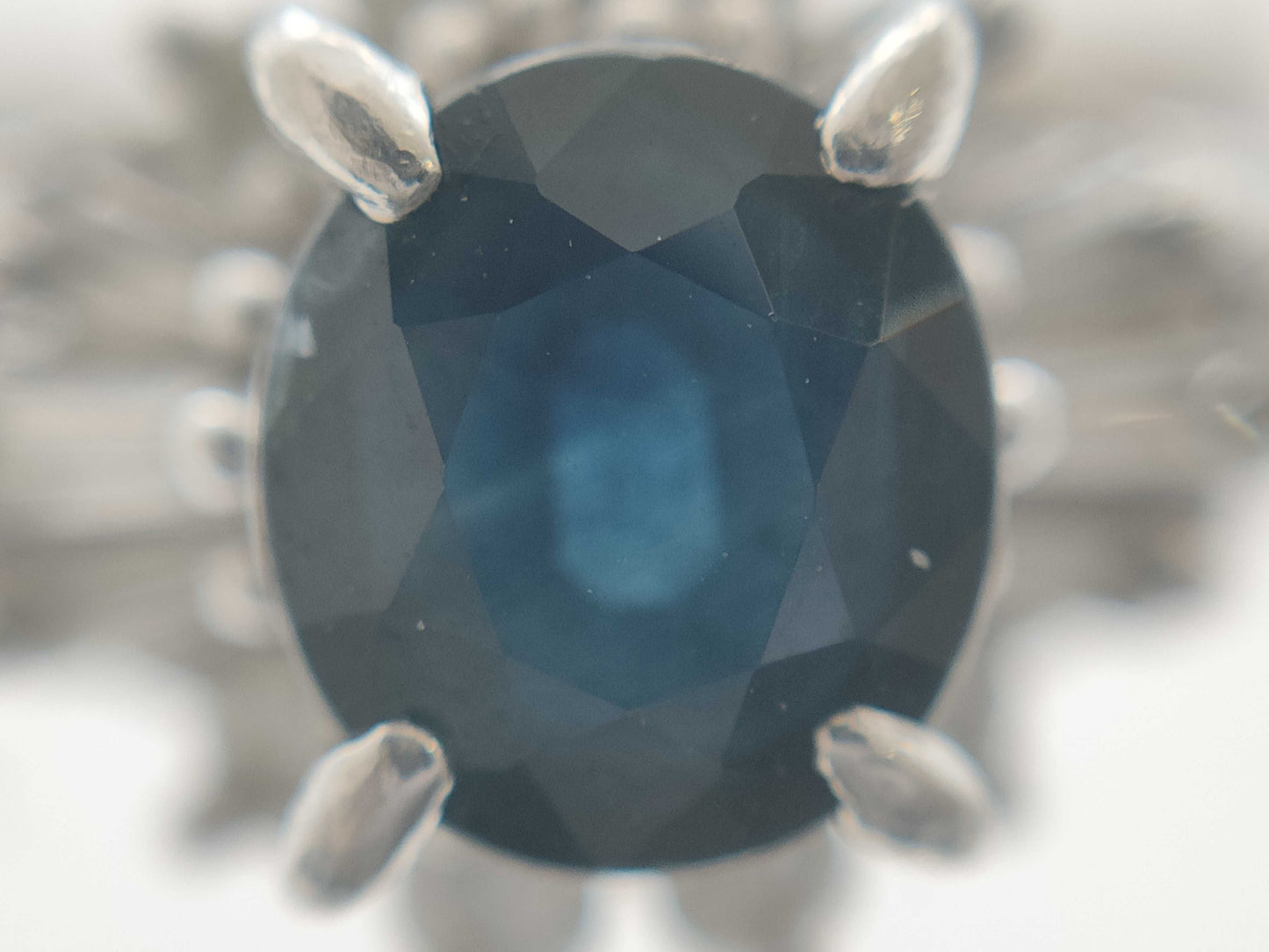 S 0.91ct D 0.28ct PT900 4.8g Ring 