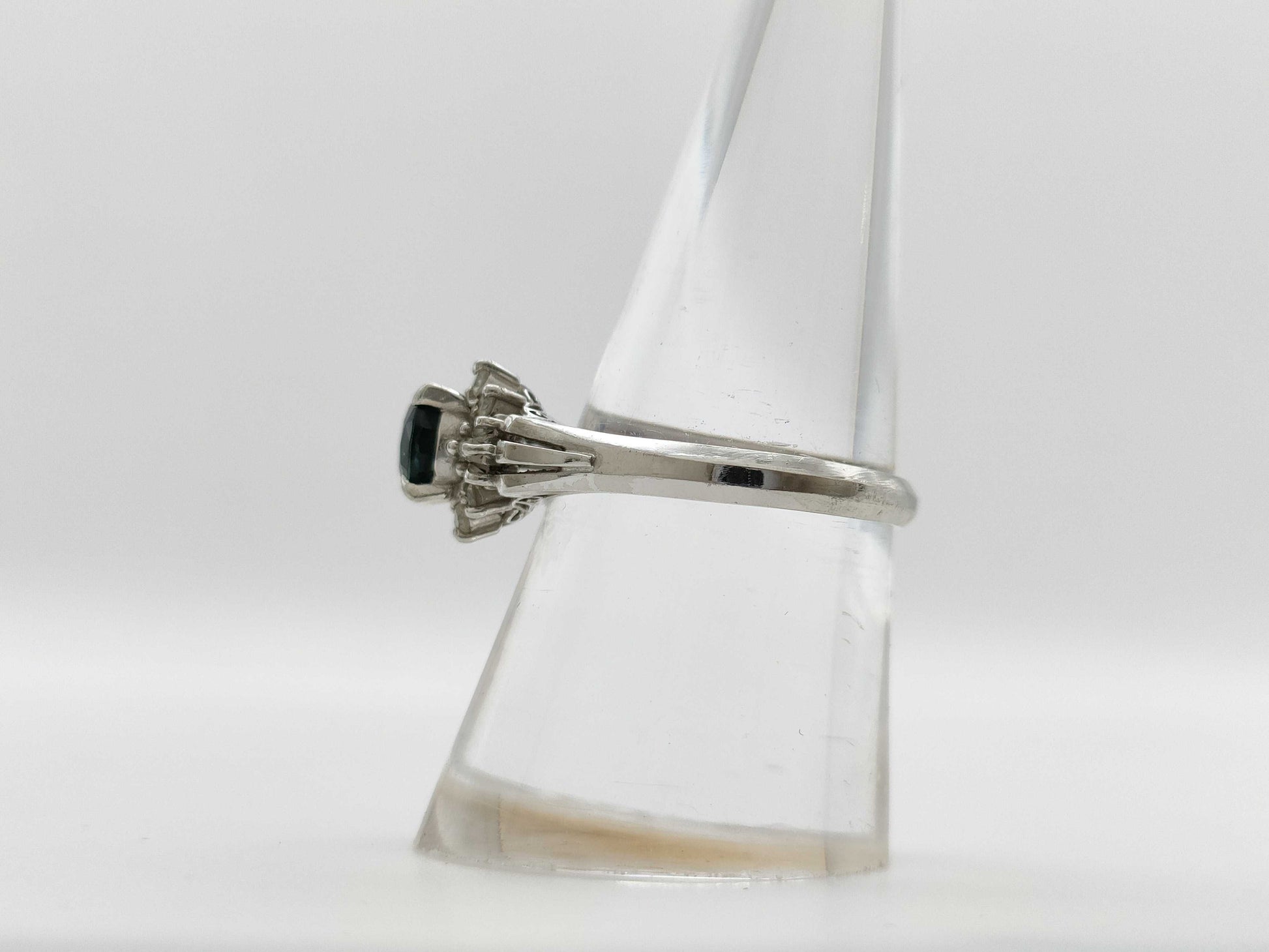 S 0.91ct D 0.28ct PT900 4.8g Ring 