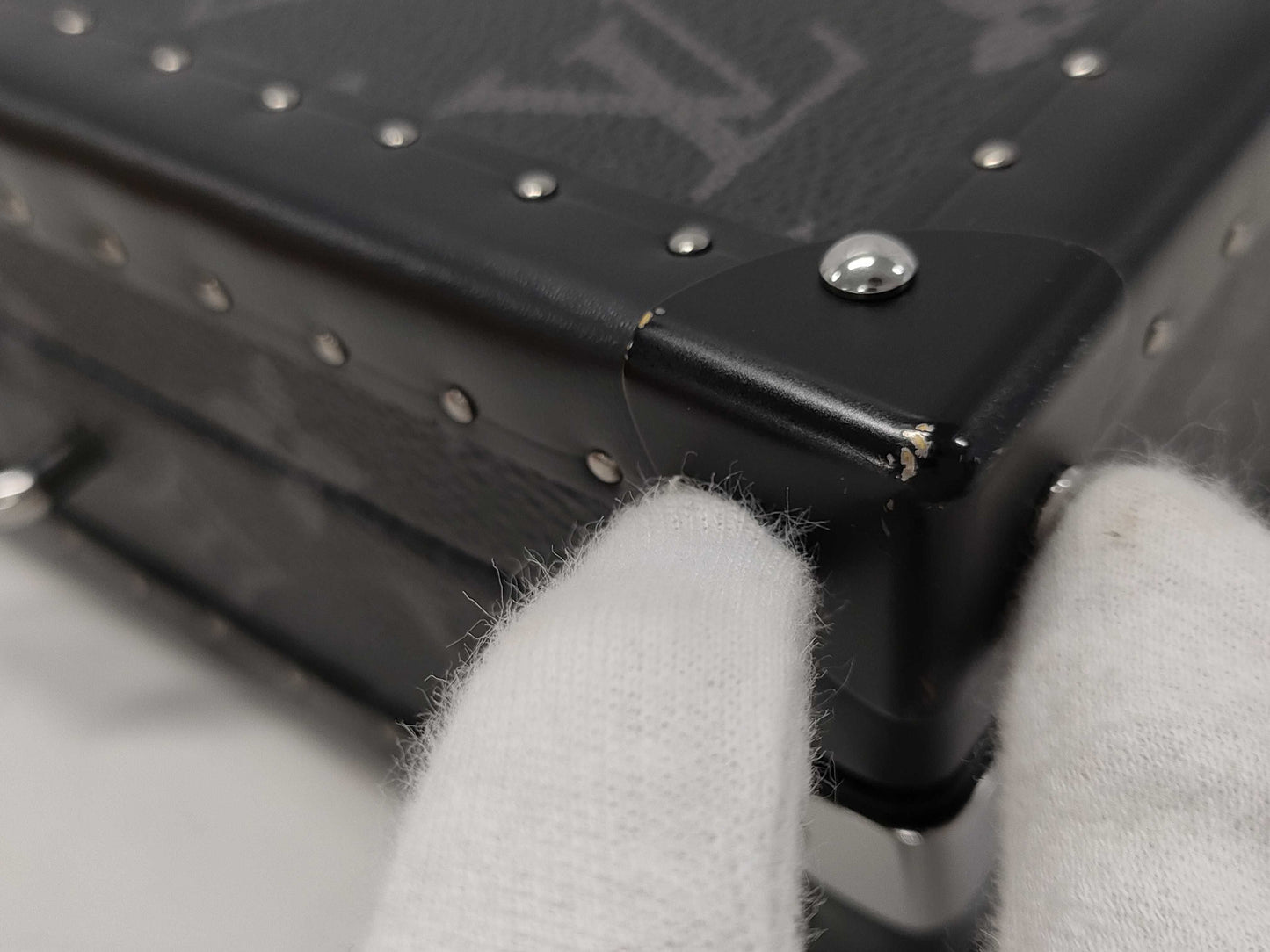 LOUIS VUITTON Clutch Box Mini Trunk Monogram Eclipse M20251 RFID Shoulder Bag