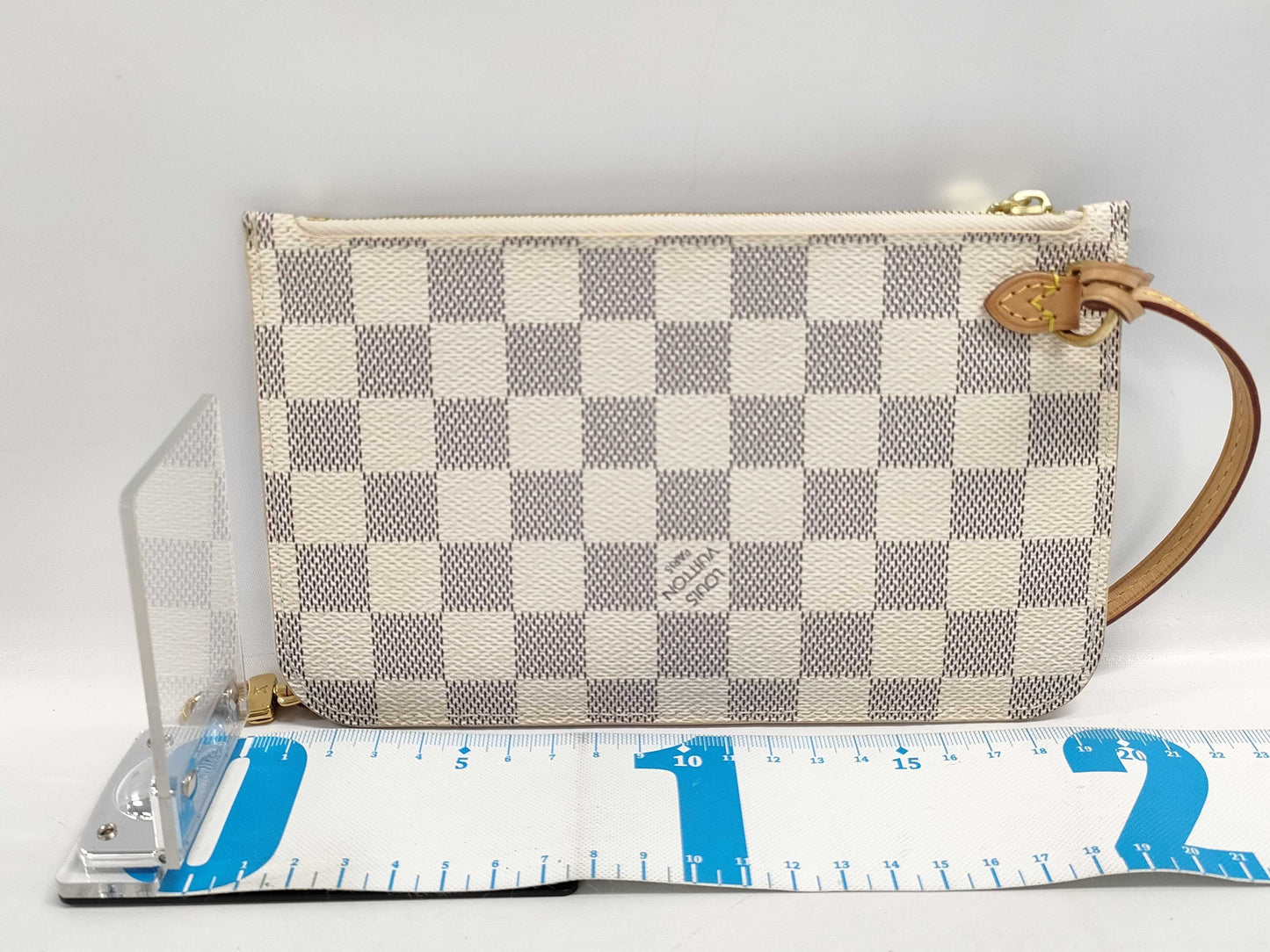 LOUIS VUITTON Neverfull PM Damier Azur N41362 Pouch Only