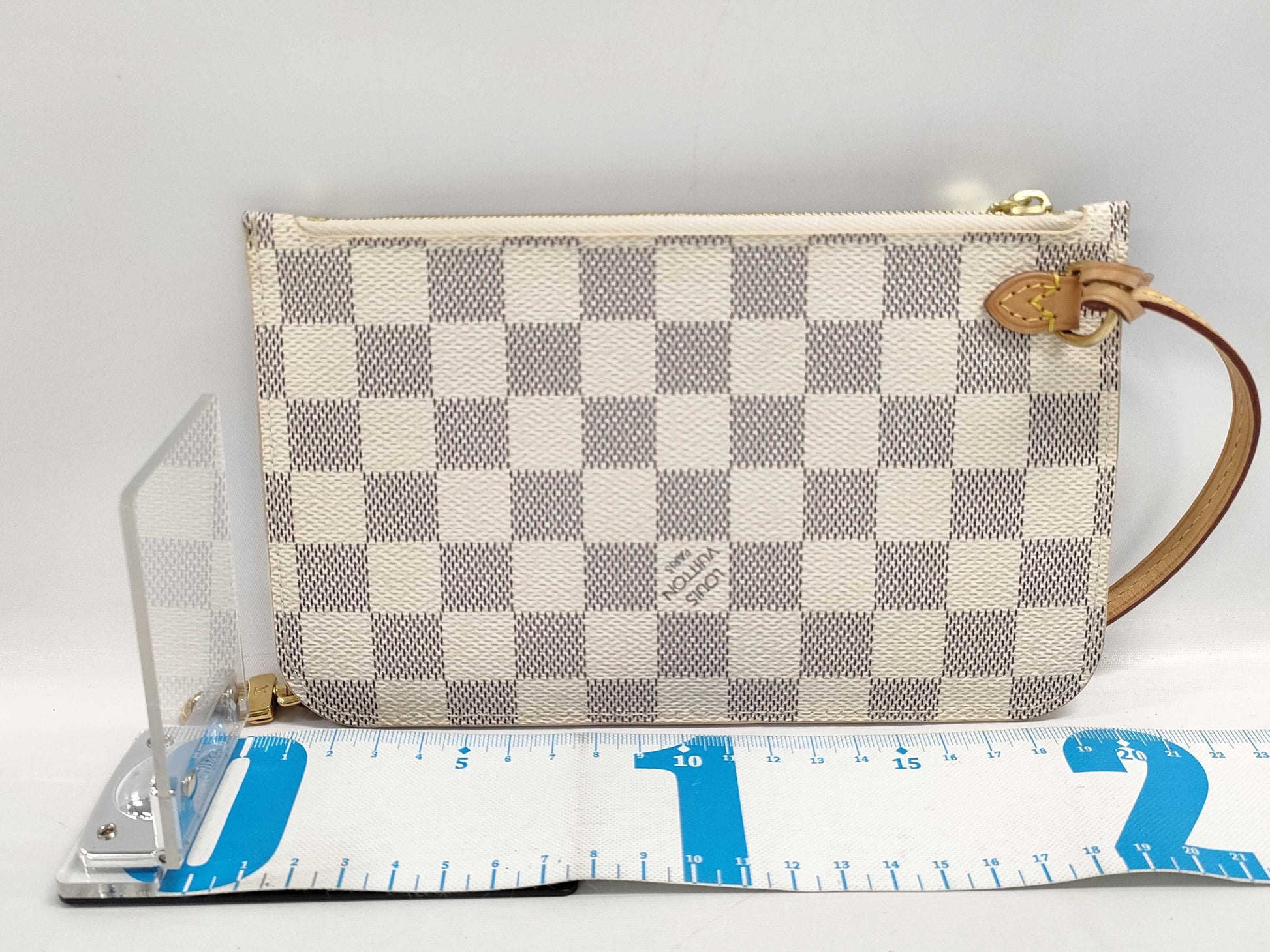 LOUIS VUITTON Neverfull PM Damier Azur N41362 Pouch Only