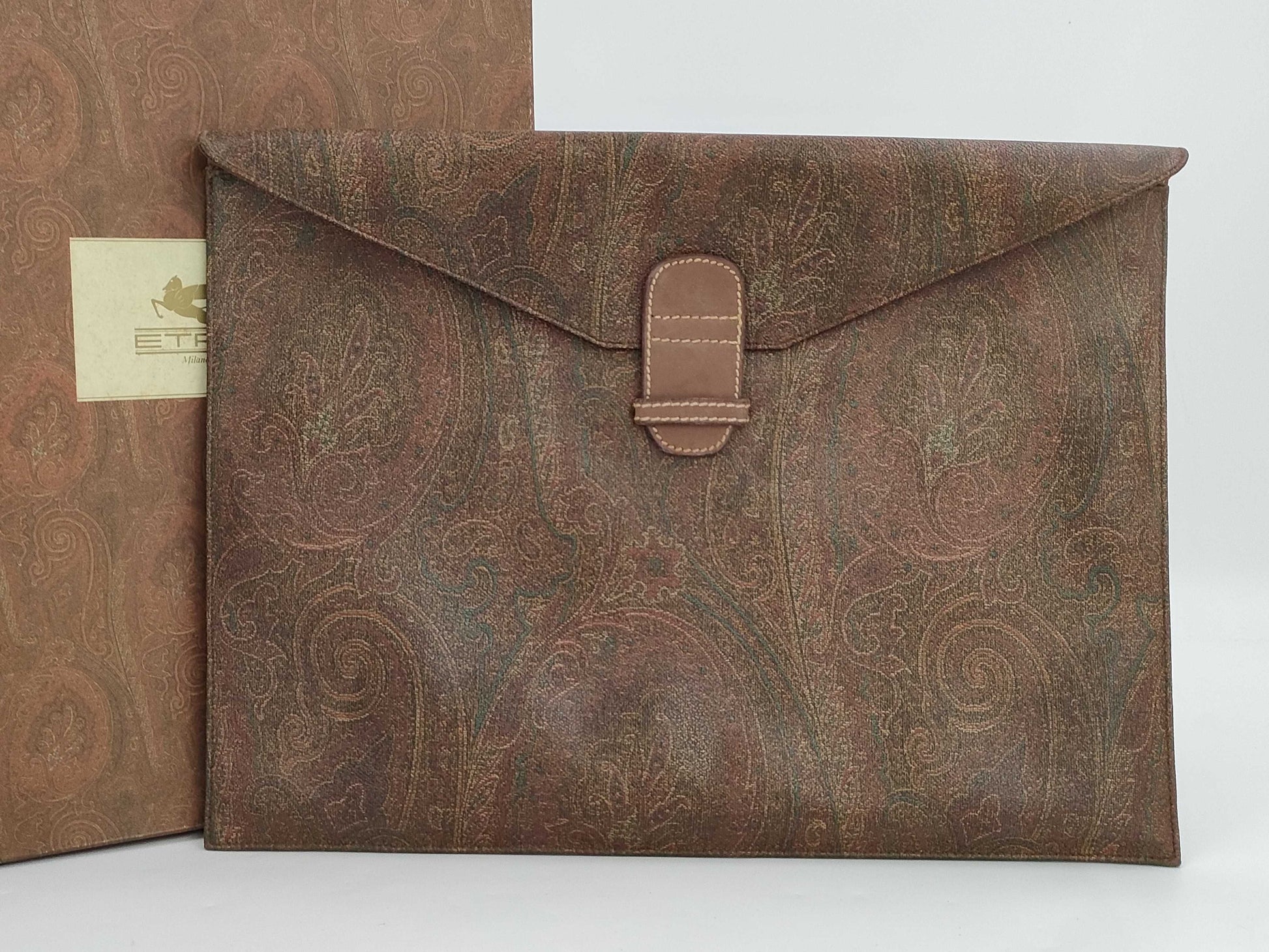 ETRO ETRO Second Bag Brown Paisley with Box