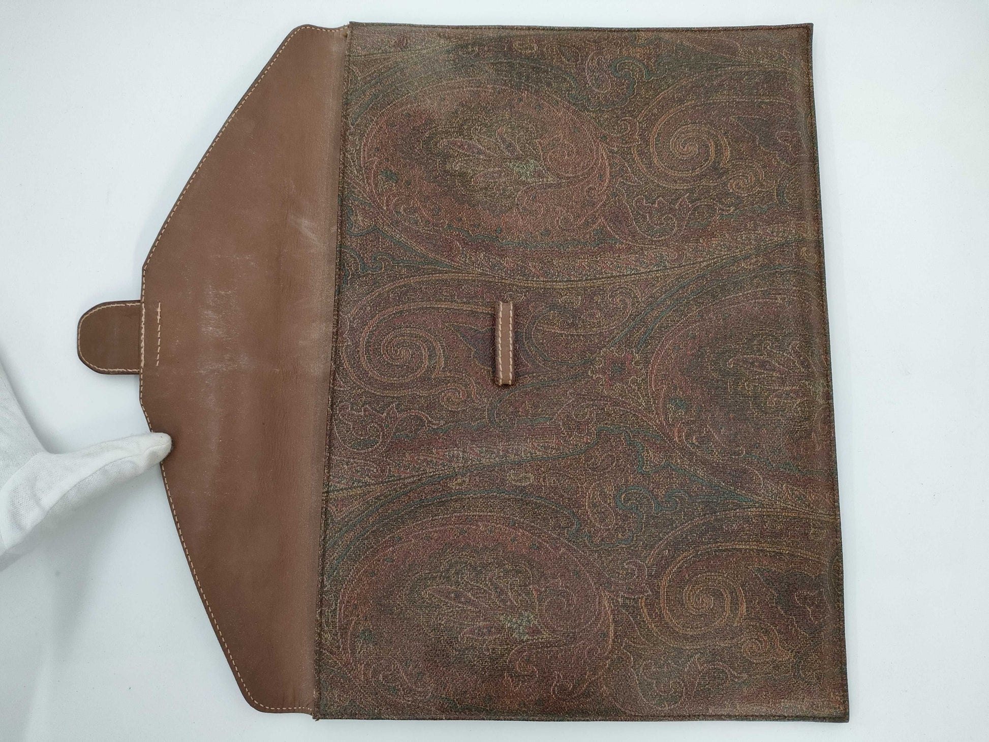 ETRO ETRO Second Bag Brown Paisley with Box