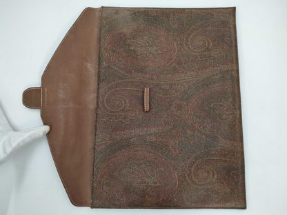 ETRO ETRO Second Bag Brown Paisley with Box