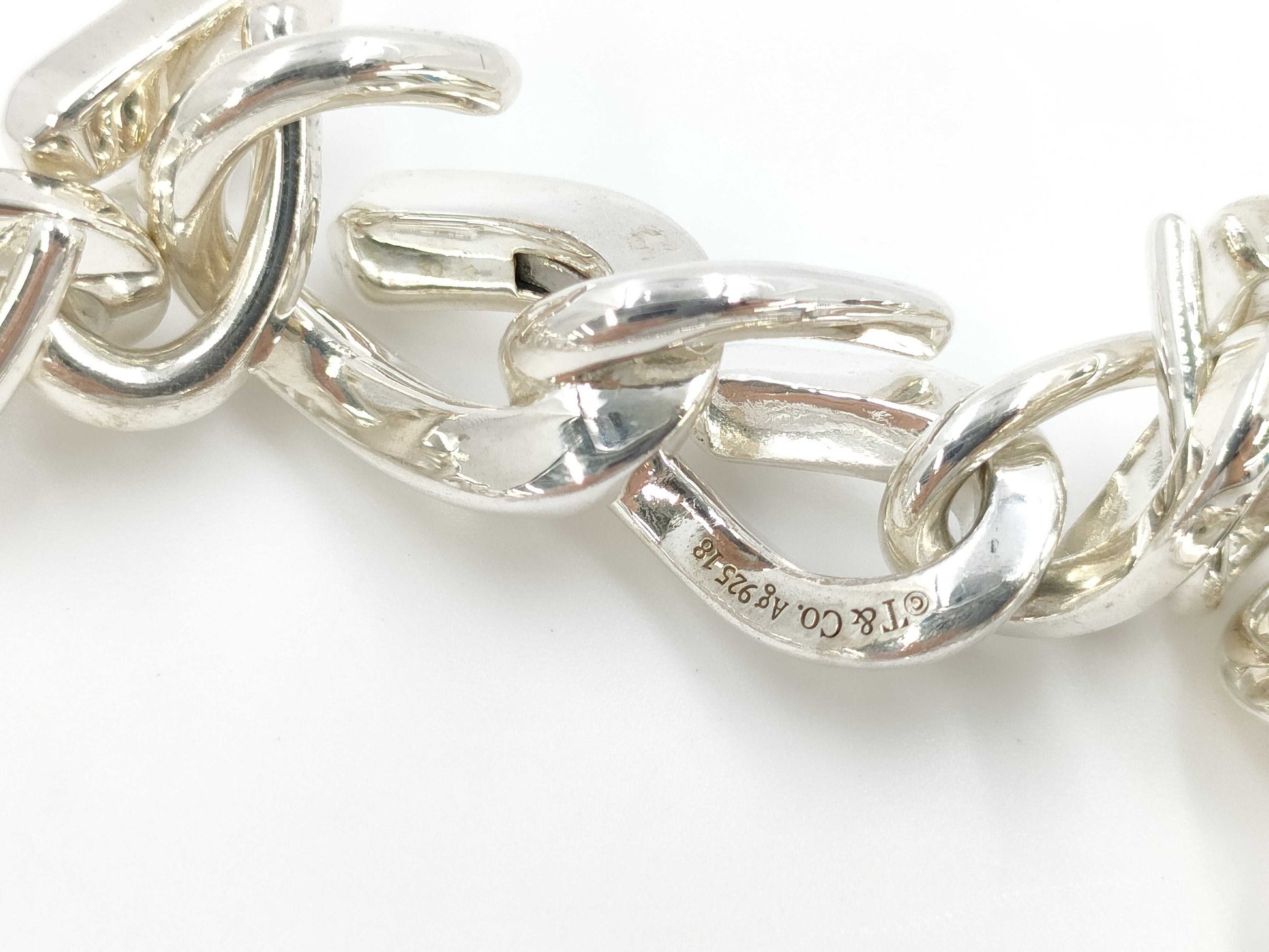 Tiffany & Co. Tiffany Forge Medium Link 22-Link Bracelet, Ag925, 39.9g