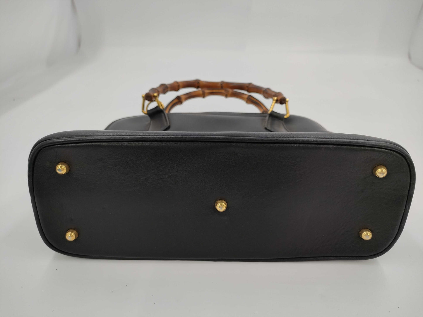 GUCCI Bamboo Handbag 000 1271 0290 Black Old Gucci Handbag