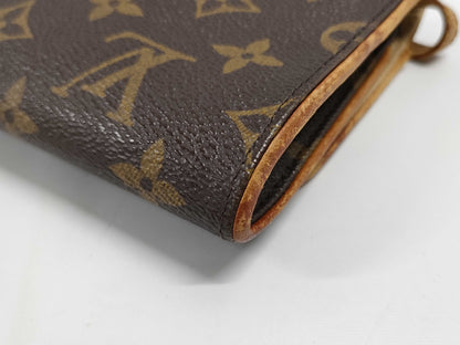 LOUIS VUITTON Monogram Pochette Twin GM M51852 FL0091 Brown Shoulder Bag