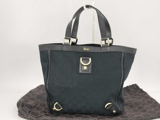 GUCCI GG Canvas Abbey Tote Bag Handbag