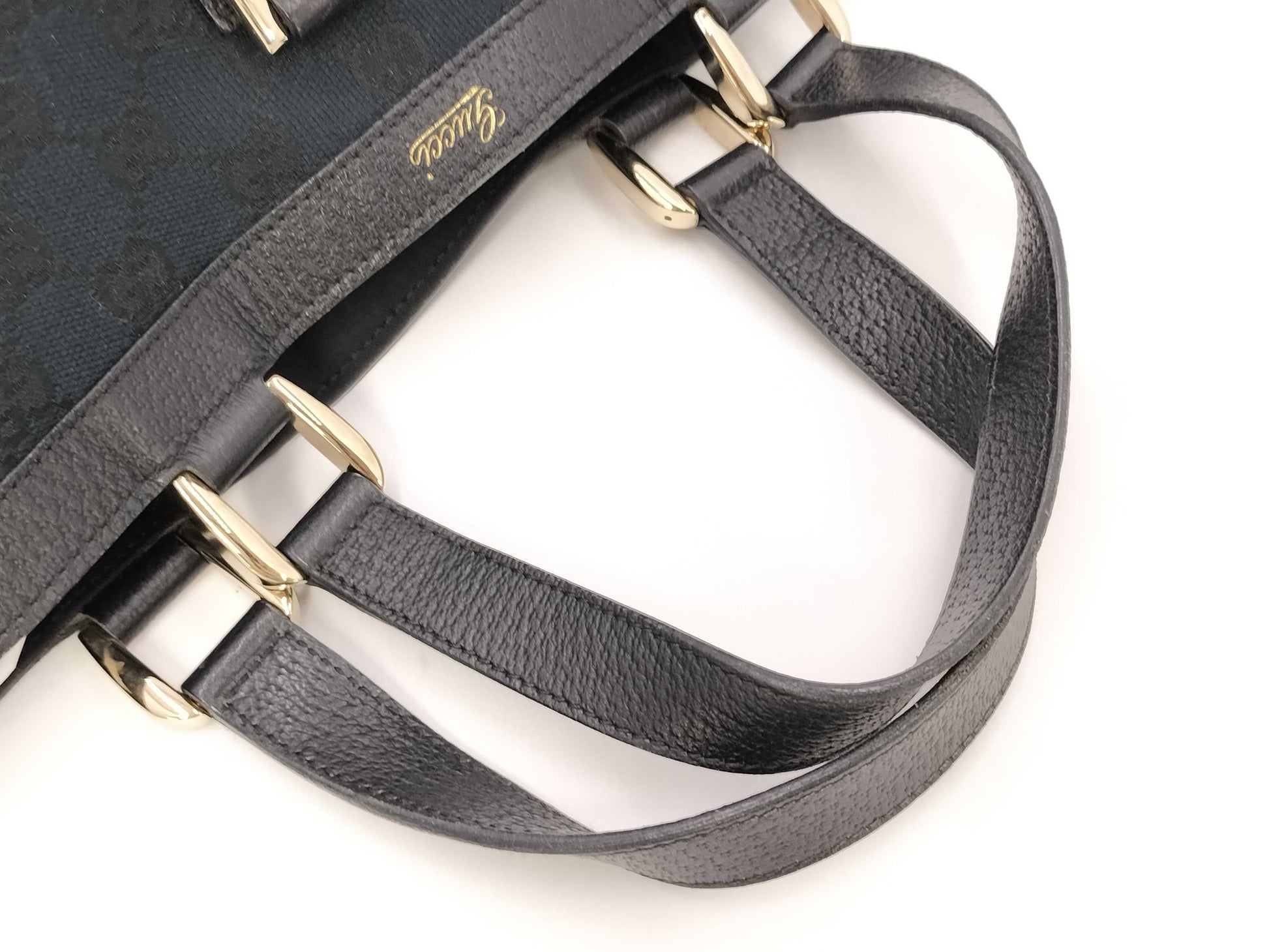 GUCCI GG Canvas Abbey Tote Bag Handbag
