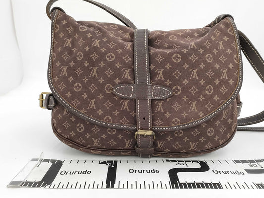 LOUIS VUITTON Louis Vuitton Mini Lin Saumur Shoulder Bag