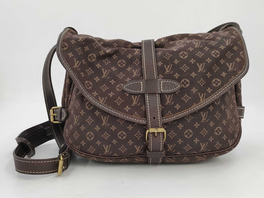 LOUIS VUITTON Louis Vuitton Mini Lin Saumur Shoulder Bag