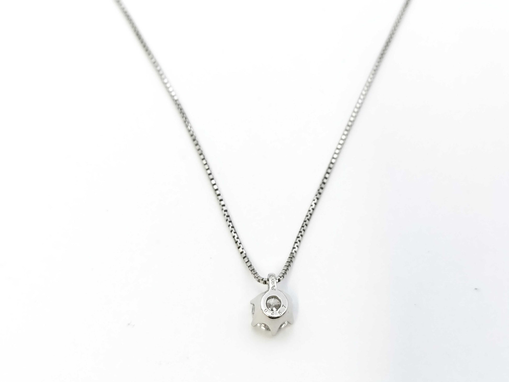 D0.467ct PT900/PT850 2.9g Necklace 