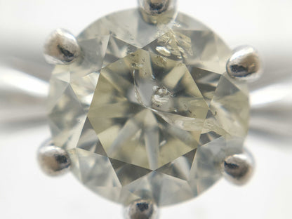 D1.04ct K18WG 3.6g Ring 