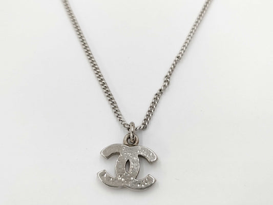 CHANEL Rhinestone Necklace Necklace