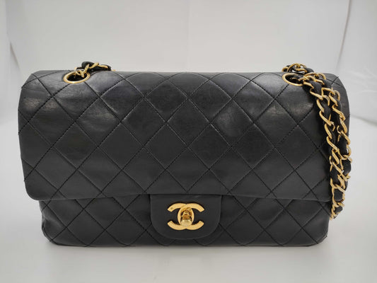 CHANEL Shoulder Bag W Flap Black
