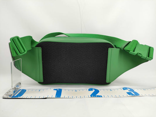 GUCCI GG GUCCI Rubber Effect Green Leather 771422 Body Bag Bum Bag Waist Bag