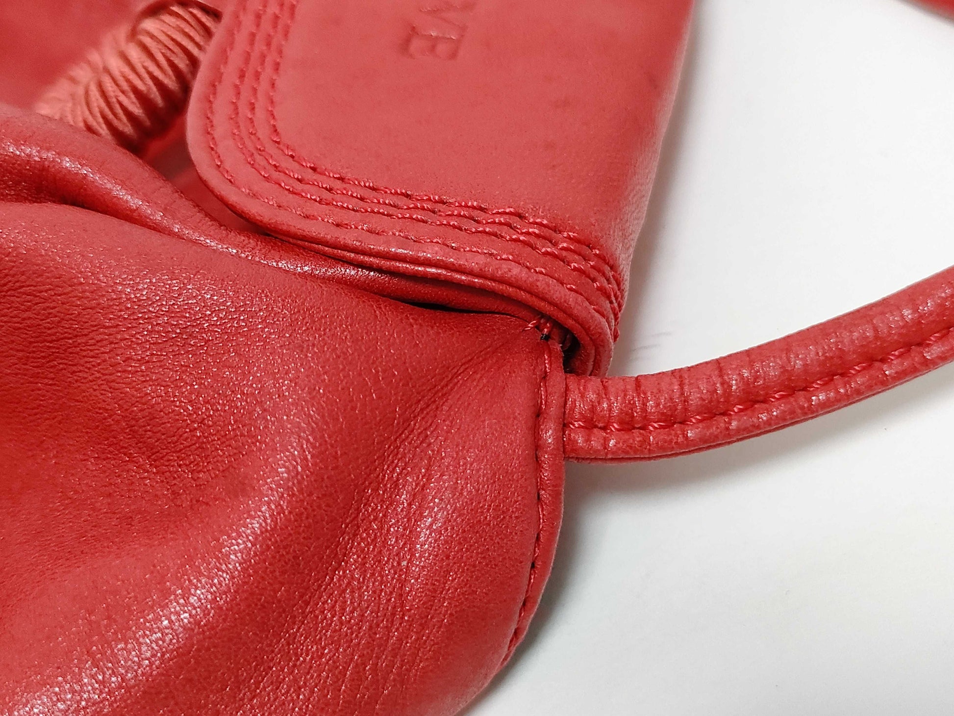 LOEWE Loewe Shoulder Bag Leather Red Shoulder Bag