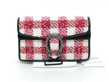 GUCCI Gucci Chain Shoulder Bag_Dionysus_Tweed/Tweed/Multicolor/Check Shoulder Bag