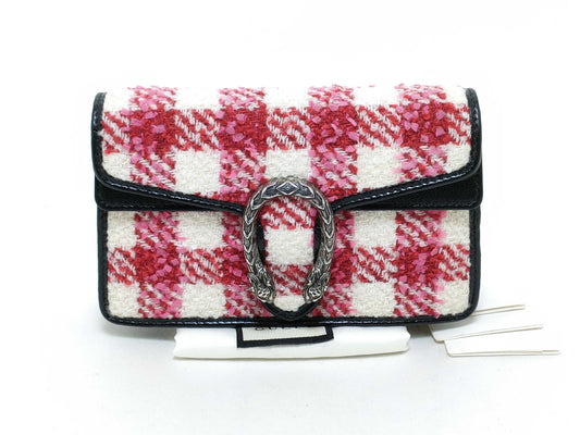GUCCI Gucci Chain Shoulder Bag_Dionysus_Tweed/Tweed/Multicolor/Check Shoulder Bag