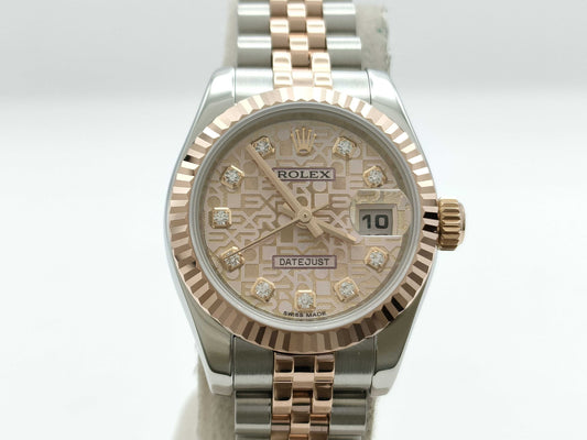 ROLEX 179171G 74Z421S3 Pink Horicon Women's Watch