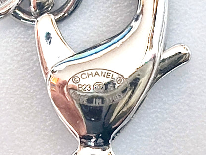 CHANEL Coco Mark Heart Rhinestone Pink Stone Necklace B23S Necklace