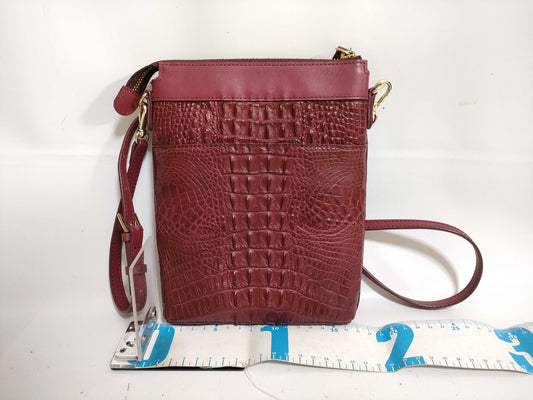 Crocodile leather shoulder bag