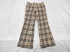 BURBERRY Nova Check Pants with Horse Logo Embroidery, Size 36