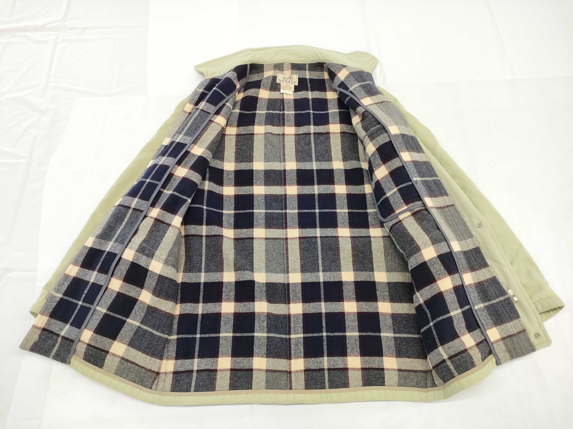 HERMES Men's Long Coat, Size 48