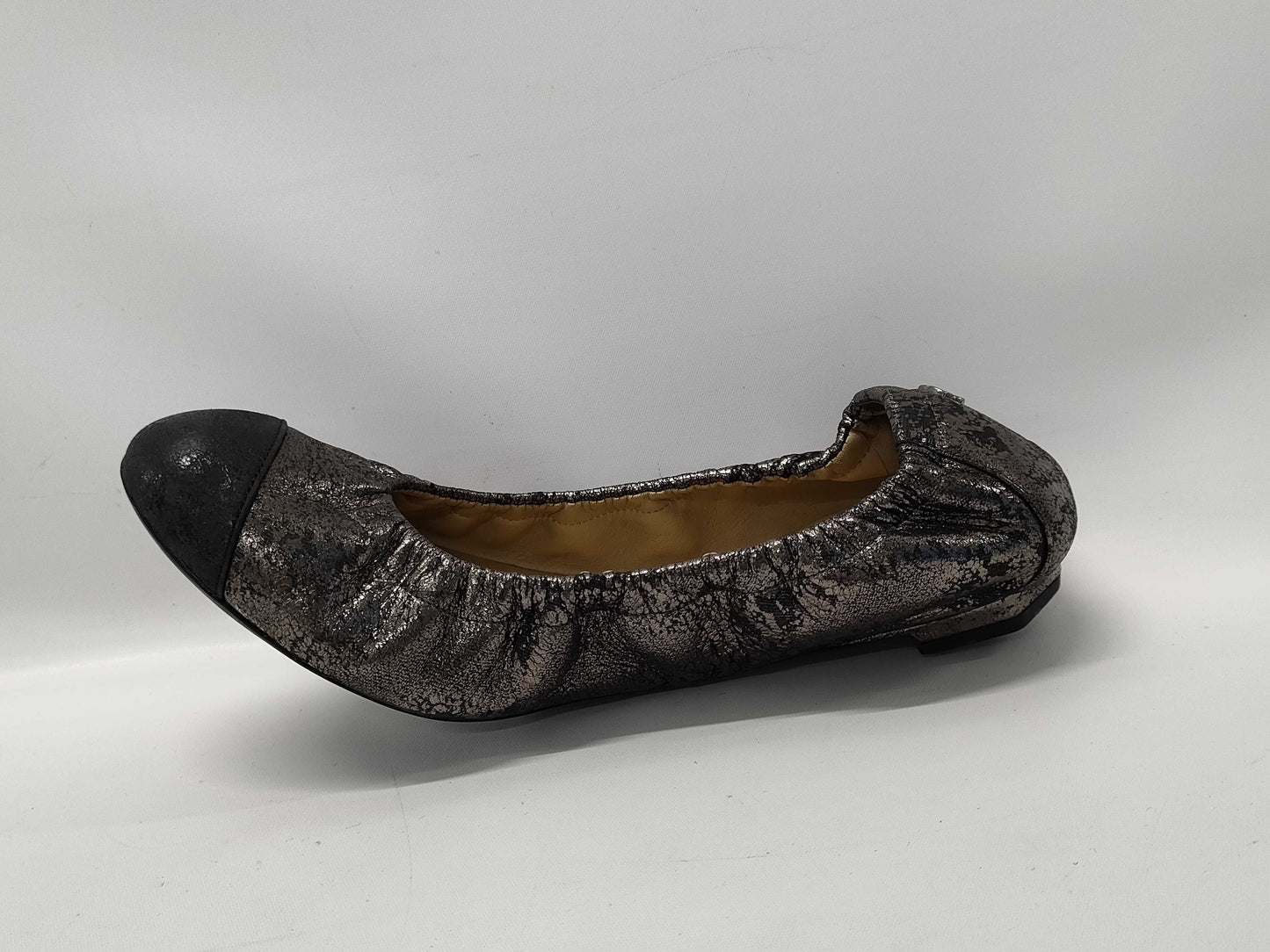 CHANEL Coco Mark Leather Ballet Flats Size 35 Other Shoes