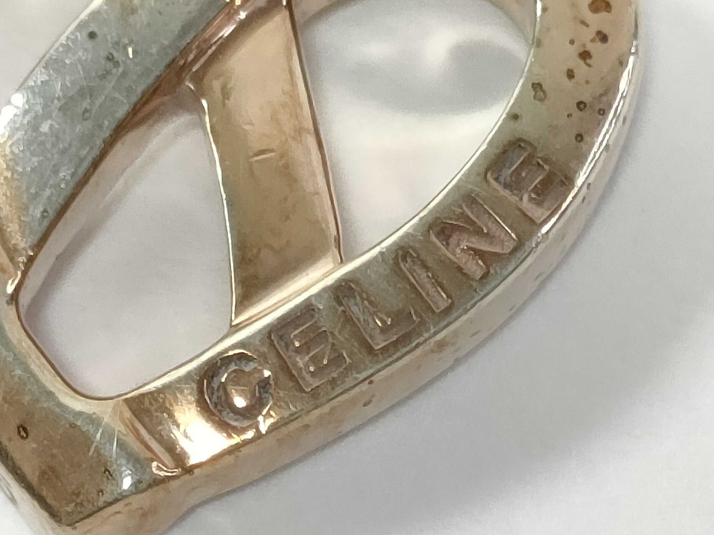 CELINE Heart Necklace Gold Non-Original Chain Necklace