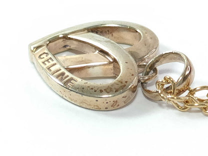 CELINE Heart Necklace Gold Non-Original Chain Necklace