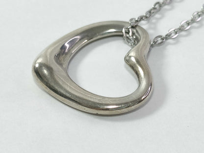 Tiffany & Co. Open Heart 925 Necklace with Non-Original Chain
