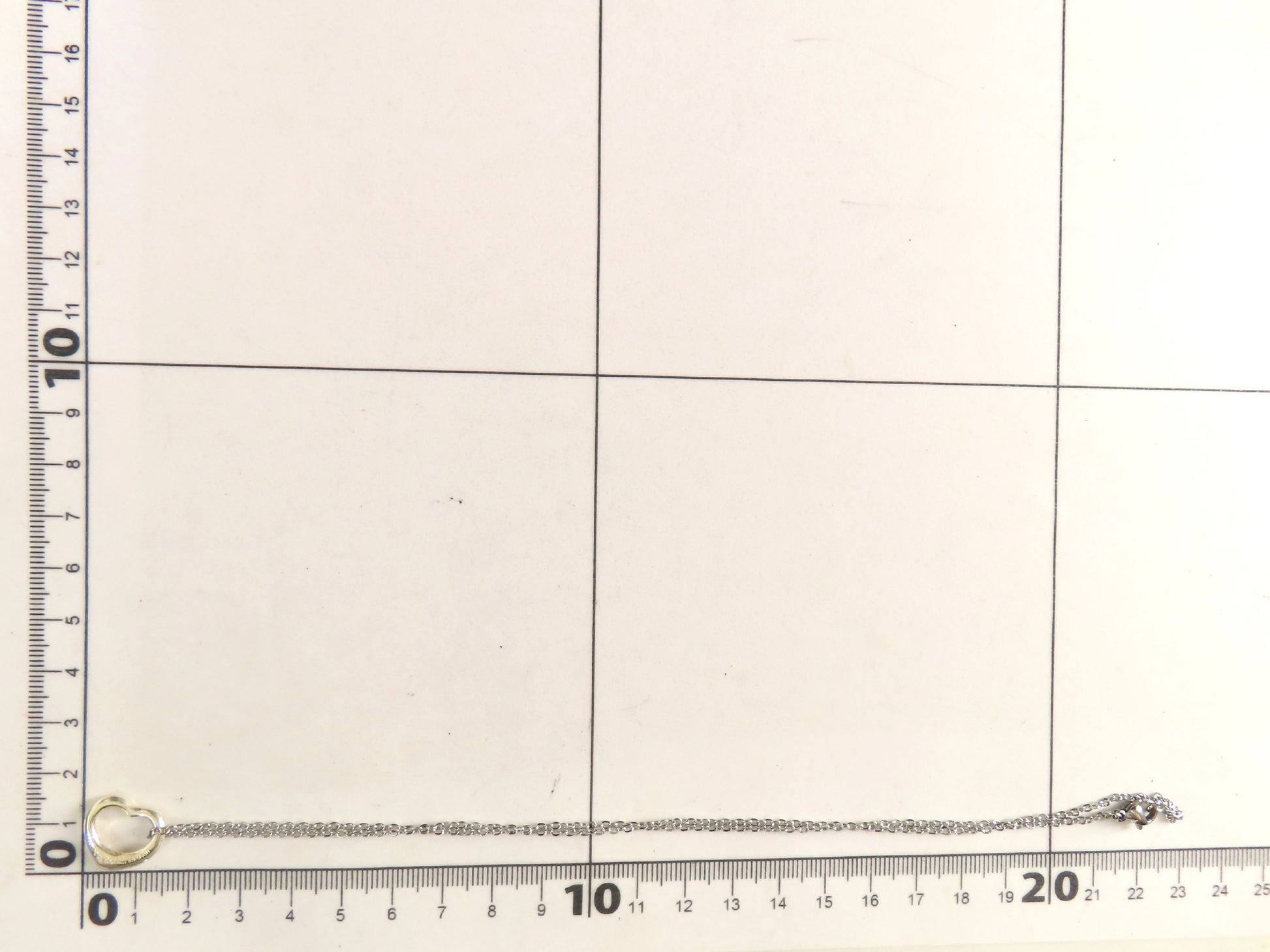 Tiffany & Co. Open Heart Tiffany Necklace Open Heart 925 Non-Original Chain Necklace