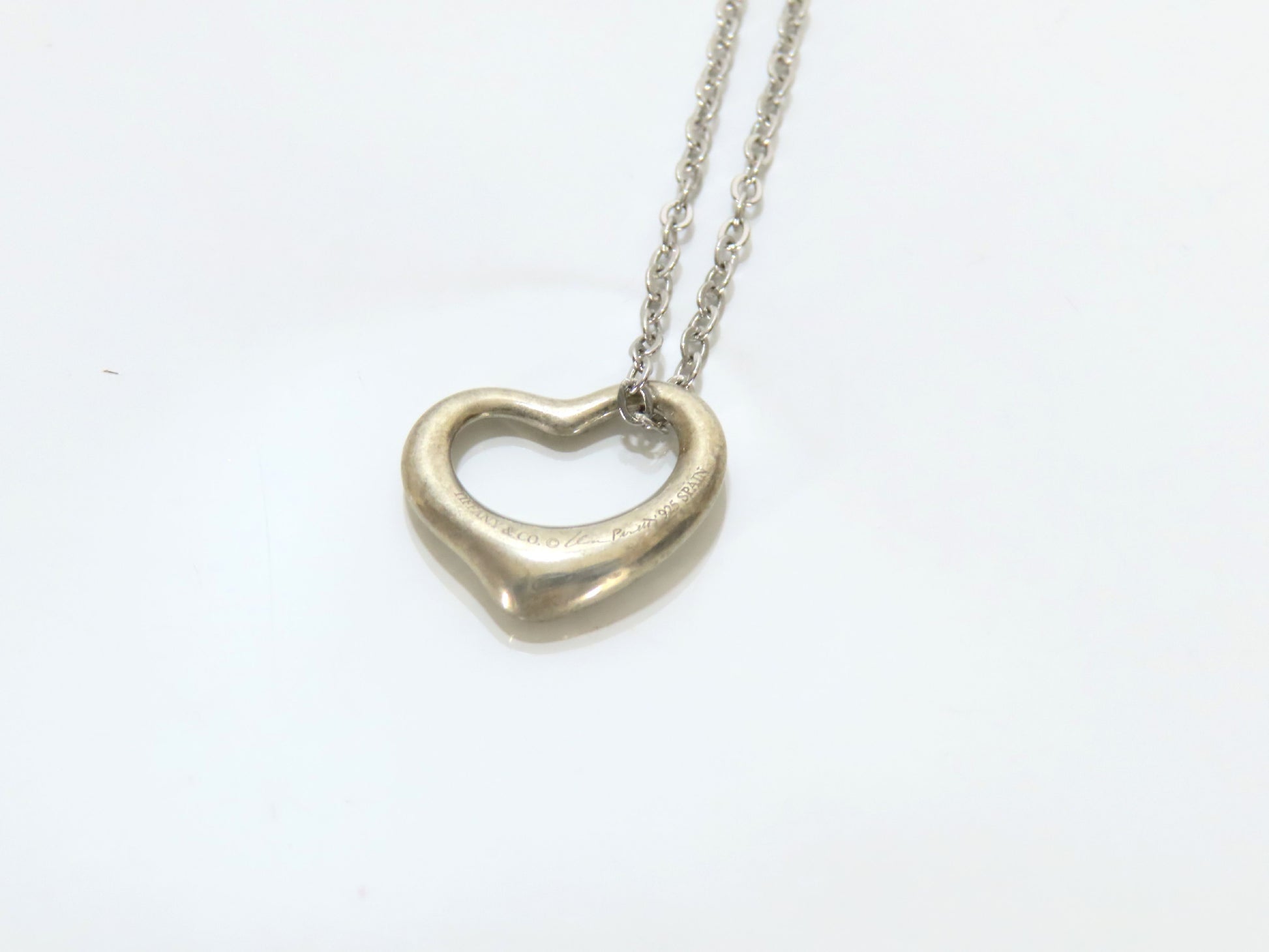 Tiffany & Co. Open Heart Tiffany Necklace Open Heart 925 Non-Original Chain Necklace