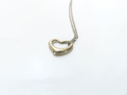 Tiffany & Co. Open Heart Tiffany Necklace Open Heart 925 Non-Original Chain Necklace