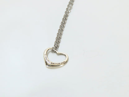Tiffany & Co. Open Heart Tiffany Necklace Open Heart 925 Non-Original Chain Necklace