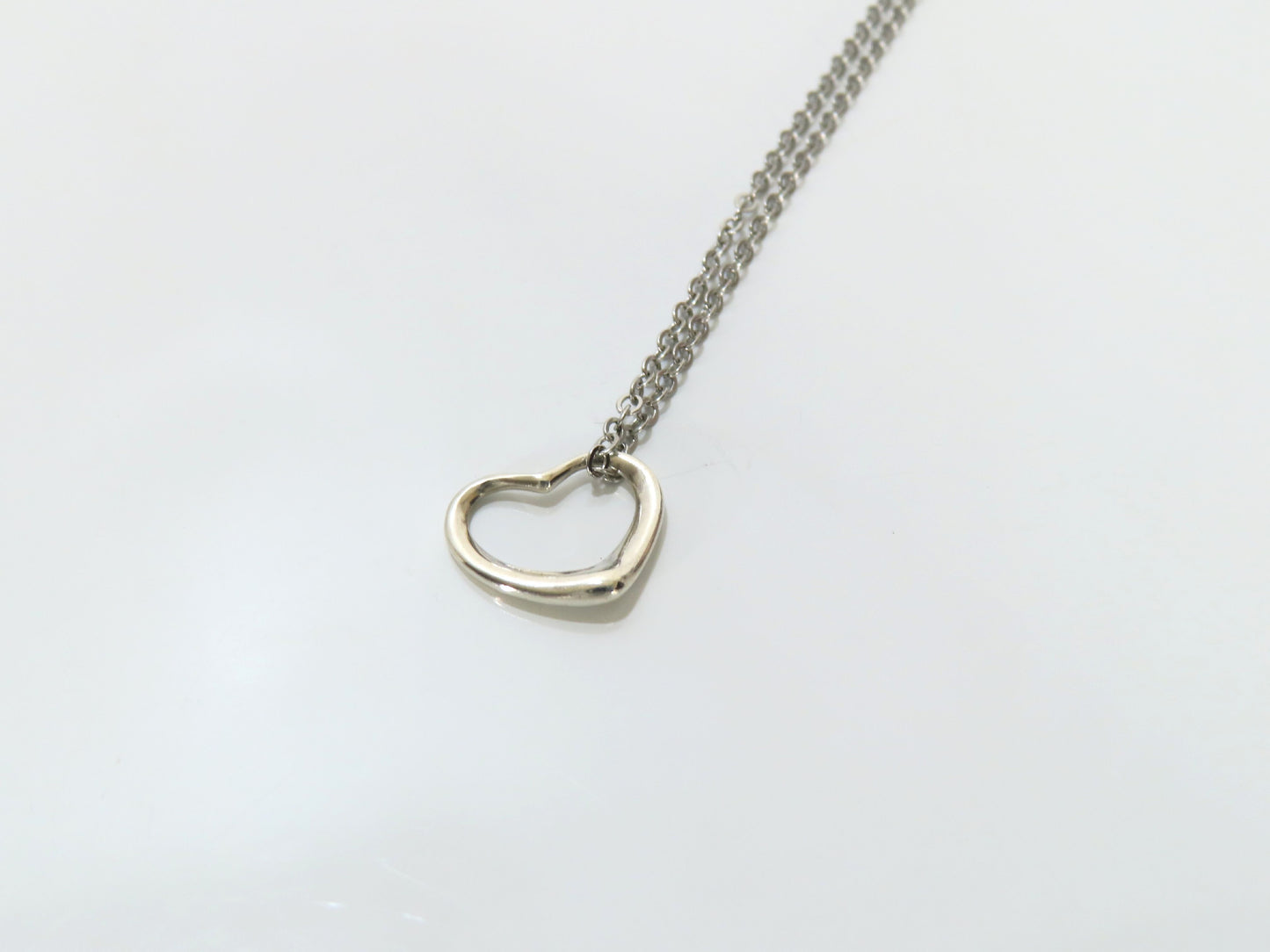 Tiffany & Co. Open Heart Tiffany Necklace Open Heart 925 Non-Original Chain Necklace