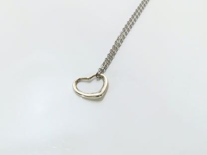 Tiffany & Co. Open Heart Tiffany Necklace Open Heart 925 Non-Original Chain Necklace