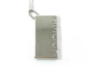 HERMES Amour Silver Plate Necklace with Non-Original Chain