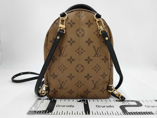 LOUIS VUITTON Monogram Reverse Palm Springs Backpack MINI M44872 FL4197 Brown RFID Enabled Backpack