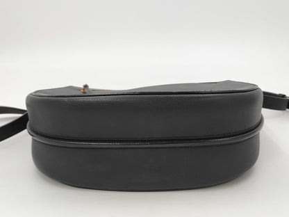 CELINE Leather Shoulder Bag in Black
